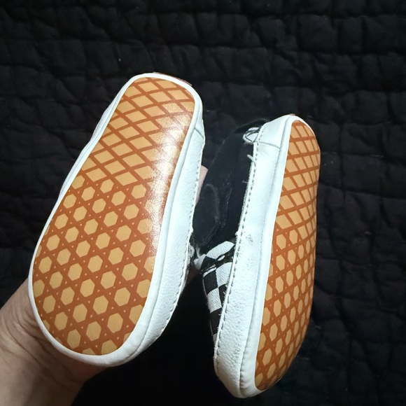 Vans Kids Black and White Checkered Slip-On Sneakers - Picture 2 of 2